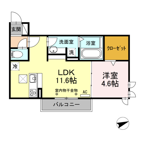 クレアンジュの間取り