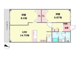 フルーレ伊丹の間取り