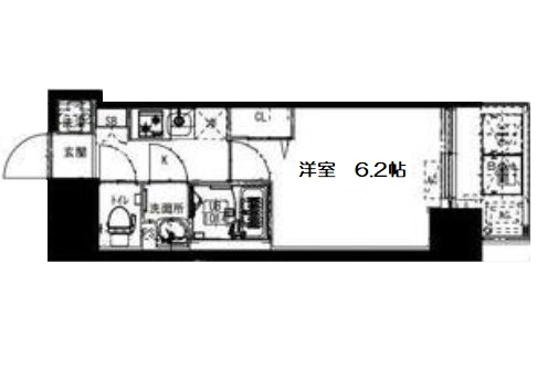 【間取り】 | Alivis福島海老江（旧：フォーリアライズ福島ルノン）