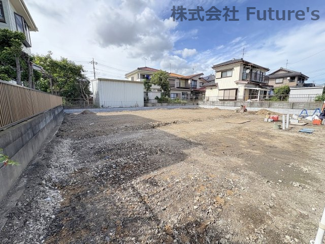 吉川市中曽根1丁目　新築戸建　全2棟　1号棟の外観|現地の写真になります。