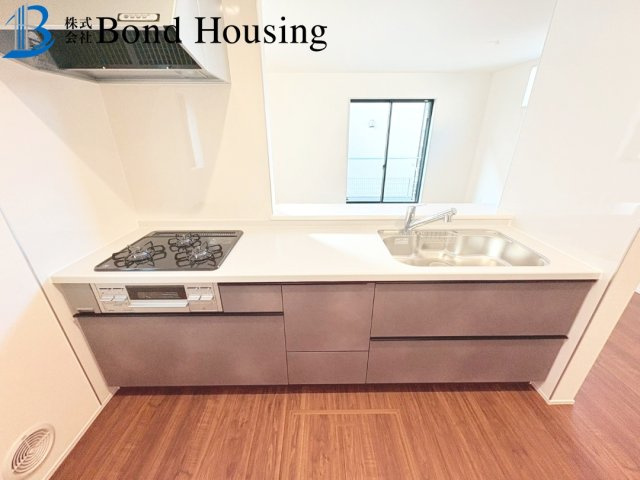 小中学校徒歩10分圏内・長期優良住宅　学園東町　全2棟　1号棟のキッチン