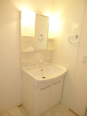 【洗面所】 | あけぼの６番館やまさ B棟 | 洗髪洗面化粧台