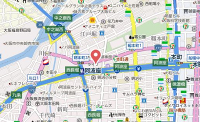 【地図】 | クロスレジデンス阿波座