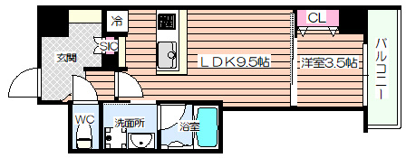 【間取り】 | クロスレジデンス阿波座
