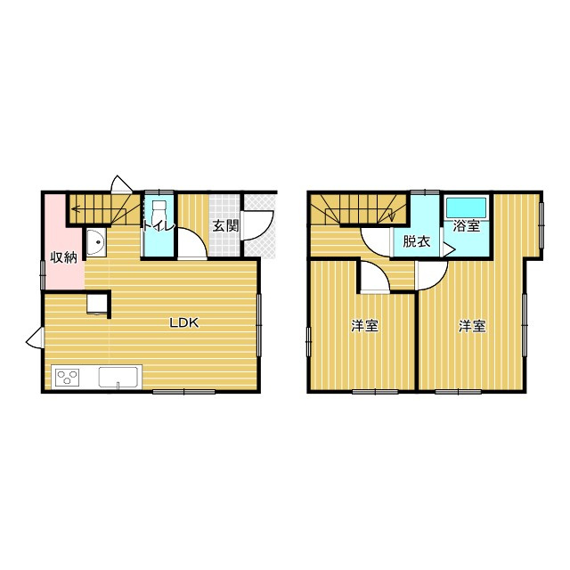 土浦市中新築一戸建ての間取り