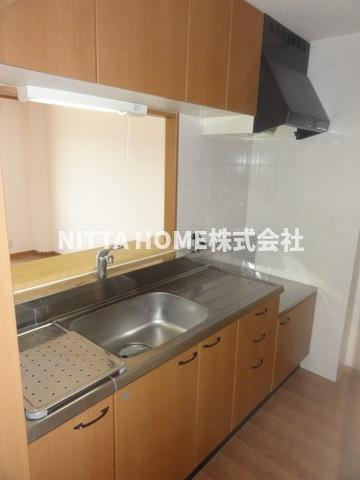 ロワールコートのキッチン|カウンターキッチン付き(*^^*)ガスコンロ設置できます○