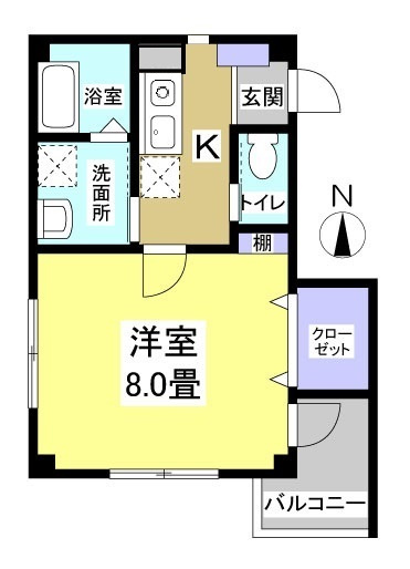 グランデージ鹿谷の間取り