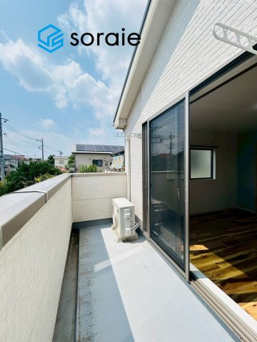 川越市小堤　中古住宅のバルコニー