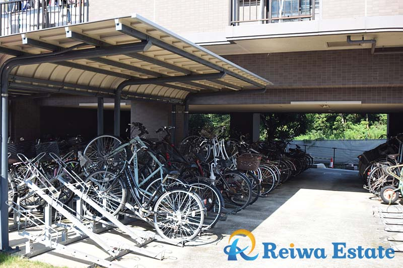 オクトス湘南茅ヶ崎グランドヒルの駐輪場