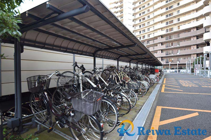 オクトス湘南茅ヶ崎グランドヒルの駐輪場