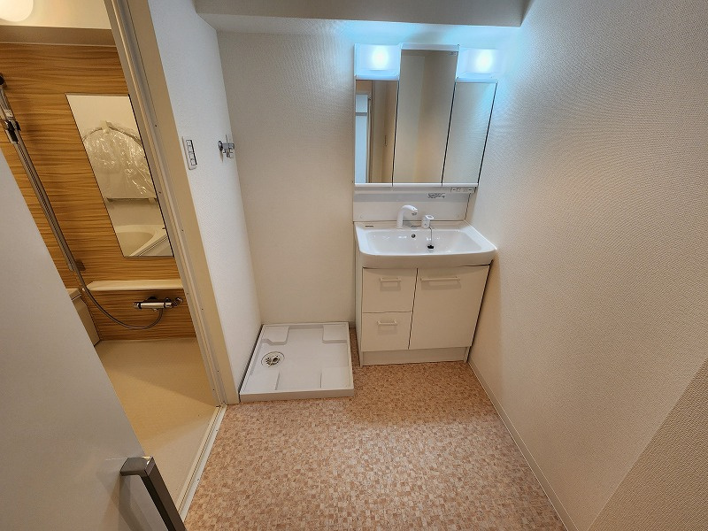 グレースメゾン小牧ヒルズの洗面所|忙しい朝には欠かせない洗面所です