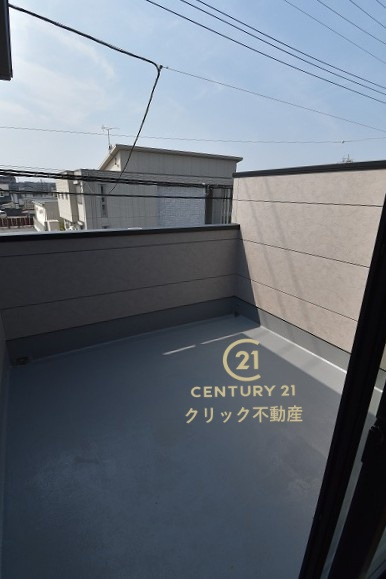 Grace　水戸市元吉田町　3期 　限定1棟！のバルコニー|日当たり良好なバルコニーです。気分転換に出るだけでも、晴れた日にお洗濯物やお布団を一気に干すのも気持ちがいい♪