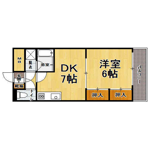 【間取り】 | 仲介手数料半額！HPに初期費用掲載！「プライスホーム」で検索！ダイアパレス博多駅前