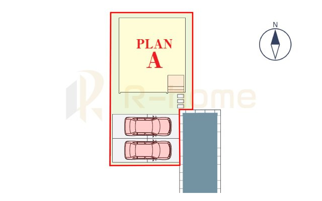 流山市西平井　新築戸建て　A号棟の区画図|大きなお買い物だからこそ、メリット・デメリットを伝えさせて頂きます。
R-homeにお任せください♪