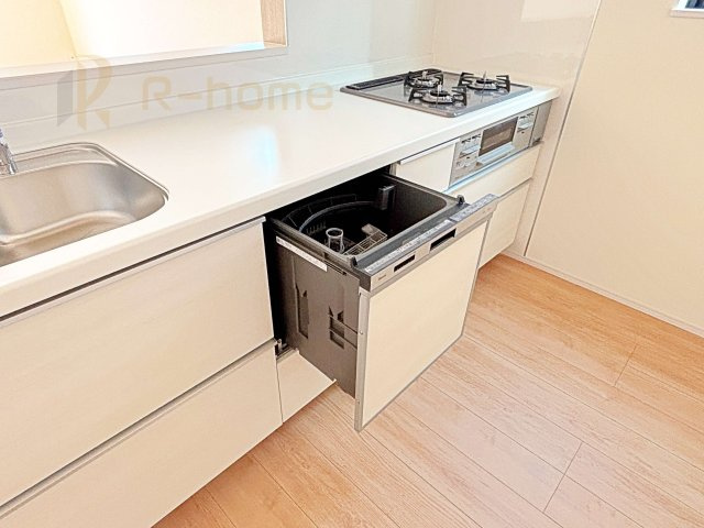 流山市西平井　新築戸建て　A号棟の設備|ビルトイン食器洗い乾燥機付き！とってもラクラク嬉しい時短アイテムです♪