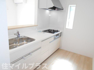 【キッチン】 | 本宮市青田新築一戸建て11棟 | コンパクトなキッチンで掃除もラクラク