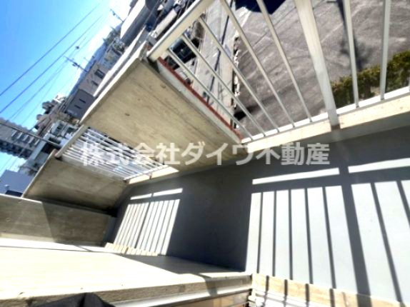 リバーサイドマンションのバルコニー