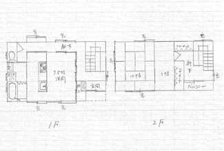 【間取り】 | 滝山440-15借家