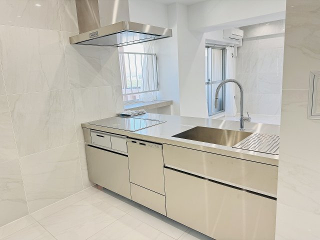 蓮生寺公園通り三番街５号棟のキッチン|～新規交換済、使い勝手の良いシステムキッチン～