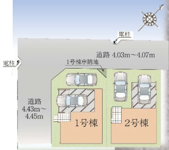 【区画図】 | 春日市春日原北町5丁目1期　1号棟（全2棟）【仲介手数料無料・0円】 | 区画図です。1号棟