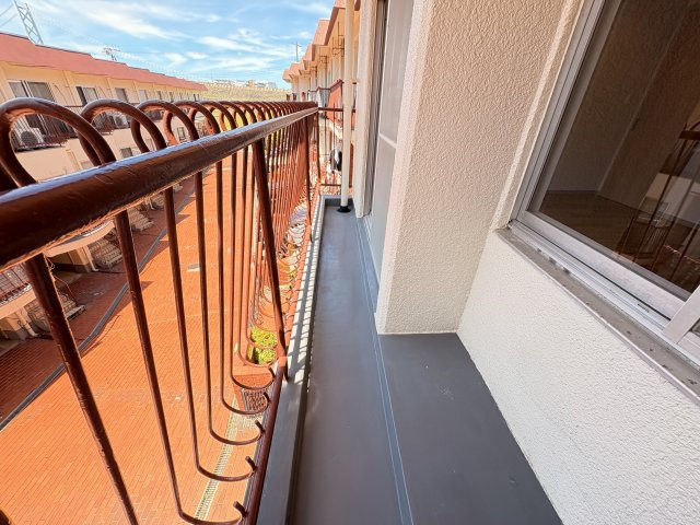 五色山パークハイツのバルコニー