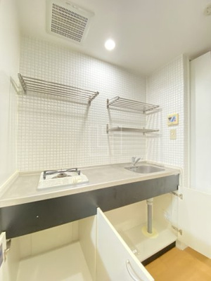 【キッチン】 | プレジール靭公園 | プレジール靭公園　1口ガスシステムキッチン