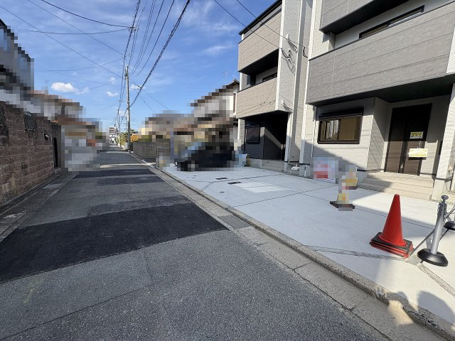 【その他】 | 福岡市西区小戸3丁目6期　2号棟（全3棟）【仲介手数料無料・0円】 | 現地写真。前面道路です。