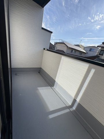 【バルコニー】 | 福岡市西区小戸3丁目6期　2号棟（全3棟）【仲介手数料無料・0円】 | 現地写真。