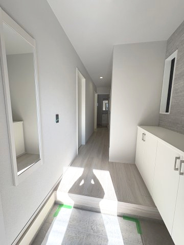 【玄関】 | 福岡市西区小戸3丁目6期　2号棟（全3棟）【仲介手数料無料・0円】 | 現地写真。