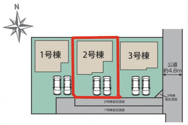 【区画図】 | 高崎市下佐野町　2号棟