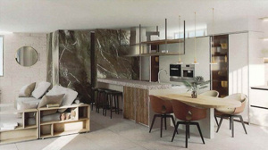 【完成予想図】 | 建物面積298平米、LDK37帖+2台駐車+ハイグレード家具付の大型3LDKプラン