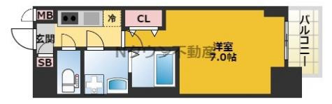 【間取り】 | S-RESIDENCE名駅North | 間取りです。