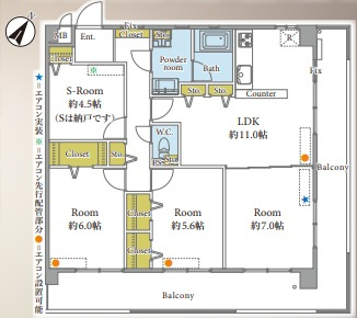 【間取り】 | ダイナコート吉塚☆仲介手数料無料☆