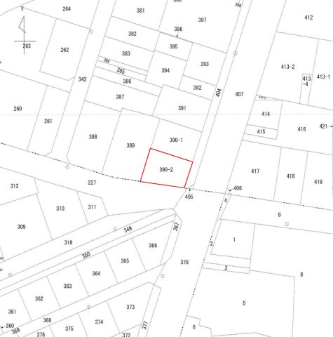 安積荒井三丁目　住宅用地の土地図