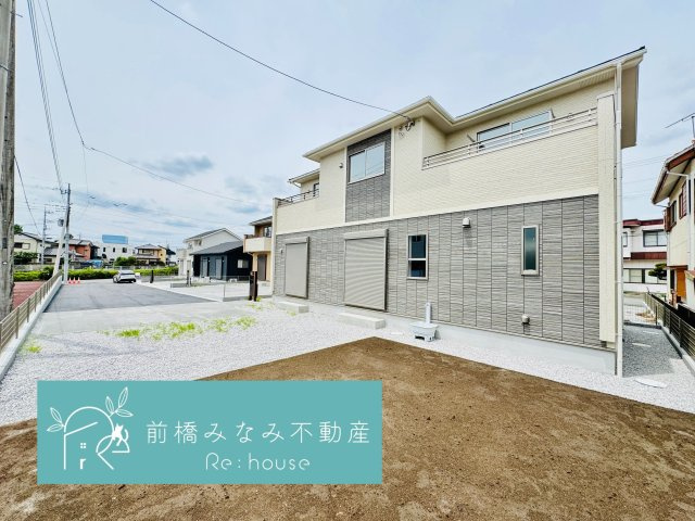 前橋市大友町2丁目　６号棟(全９棟)　ブルーミングガーデン　新築建売分譲の外観|おしゃれな外観です