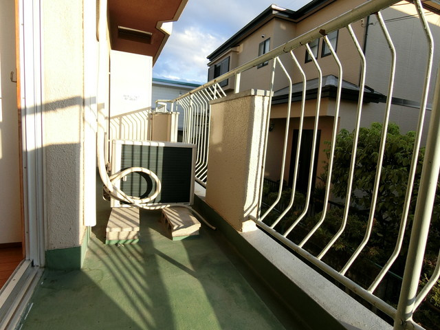 中ノ山ハイツのバルコニー