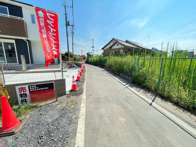 新築戸建・建売　太田市東矢島町　Kダンパー　全2棟の前面道路含む現地写真