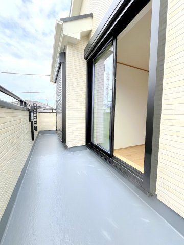 あきる野市下代継　全2棟　新築分譲のバルコニー