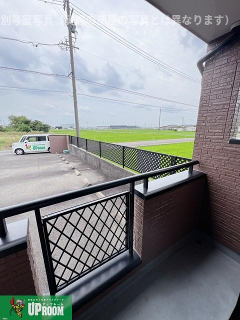 ブリイエーシャトウのバルコニー