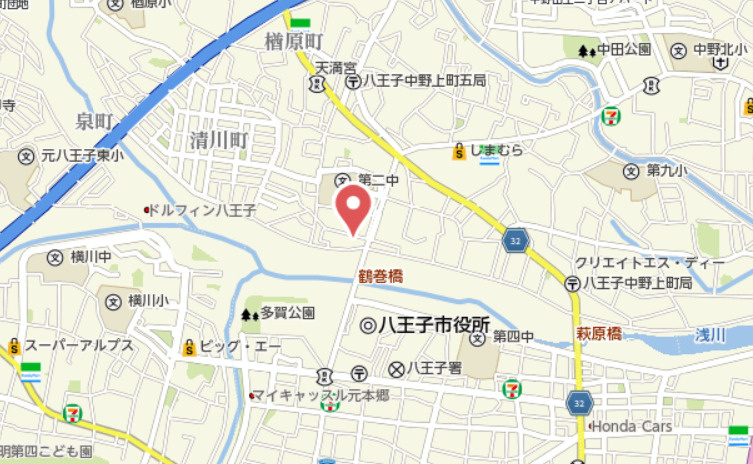 祝：成約済み　八王子市　中野上町　中古戸建の地図|～仲介手数料無料☆八王子ひなた不動産～八王子市中野上町　中古戸建