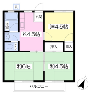 西山ハイツ　Ｂ