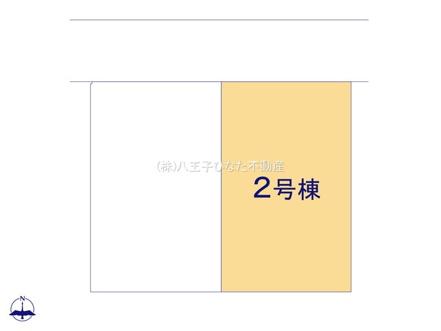 『八王子市新築戸建て』八王子市富士見町9-12【仲介手数料無料】　５期の区画図|～仲介手数料無料☆八王子ひなた不動産～八王子市富士見町　新築戸建て
