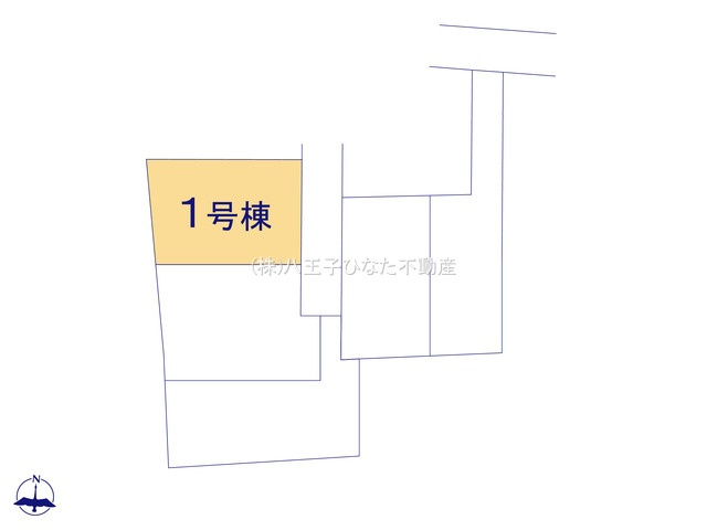 『八王子市新築戸建て』八王子市川口町1356-1【仲介手数料無料】　４６期の区画図|～仲介手数料無料☆八王子ひなた不動産～八王子市川口町　新築戸建て