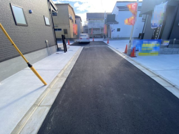 祝成約済み　八王子市　川口町　新築戸建て　４６期の前面道路含む現地写真|～仲介手数料無料☆八王子ひなた不動産～八王子市川口町　新築戸建て