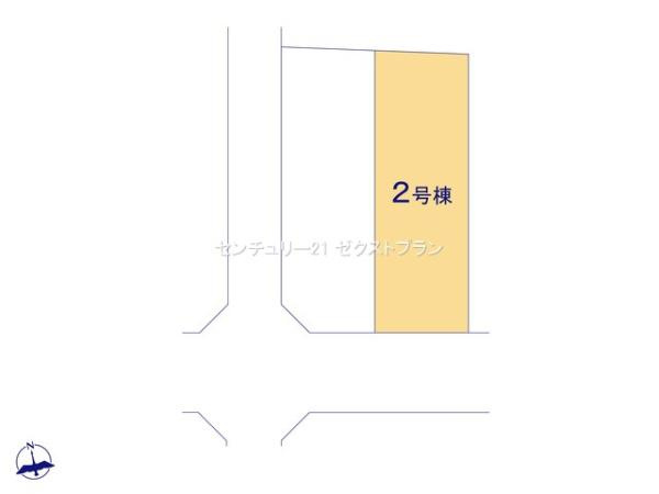 深谷市常盤町 2号棟の区画図|区画図