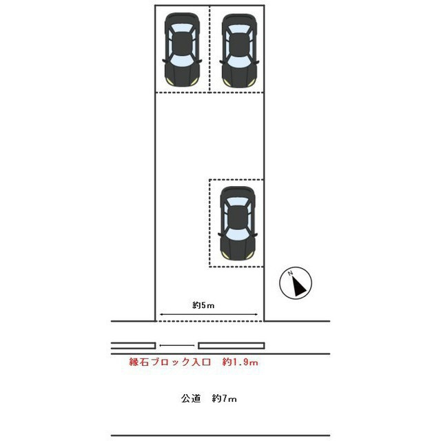 岐阜市北一色８丁目の駐車場の間取り