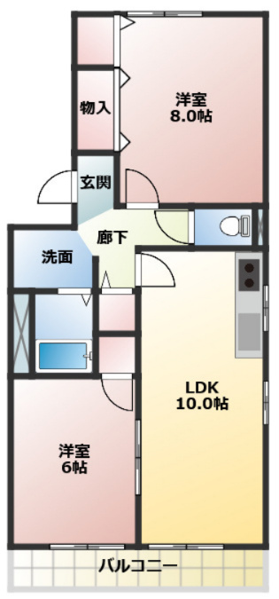 クレールの間取り