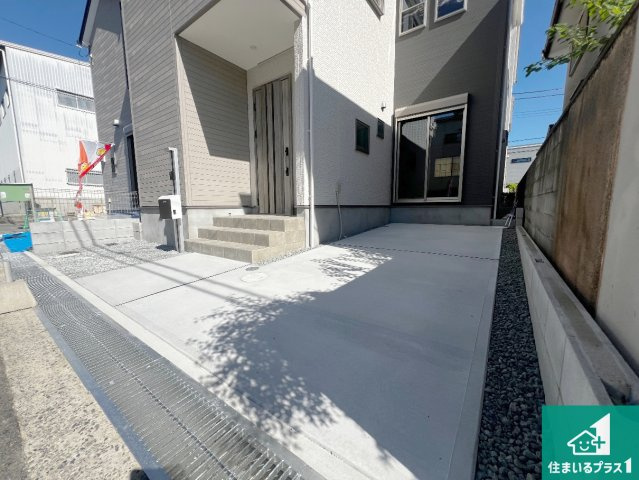 松原市天美北　第2期　新築一戸建ての駐車場|駐車スペース！散水栓があるので、こまめに愛車を洗えます！