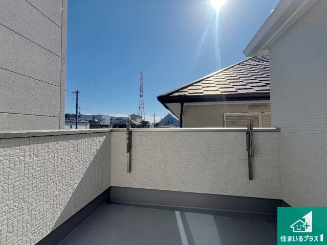 松原市天美北　第2期　新築一戸建てのバルコニー|日当たりのよいバルコニー！お部屋が開放的に！