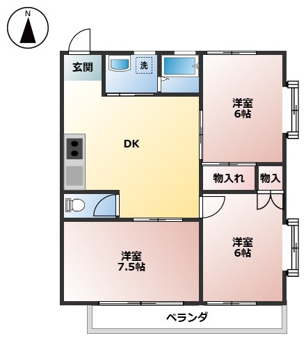 【間取り】 | ハイツヤマダ